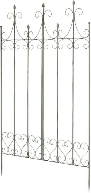 DELUKE Rankgitter KALLE Rankhilfe aus Metall in Antik-Grün, B: 100 cm, H: 150 cm - Bild 1