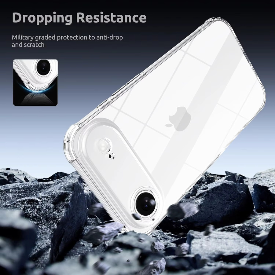 NYFundas Airbag Clear Case Transparente Handyhülle für iPhone 17 Pro Max 16 15 14 13 12 11 XS XR - Bild 5