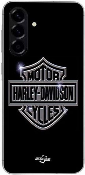Harley Davidson Silikon Hülle für Samsung Galaxy A36 in Schwarzgrau - Bild 1