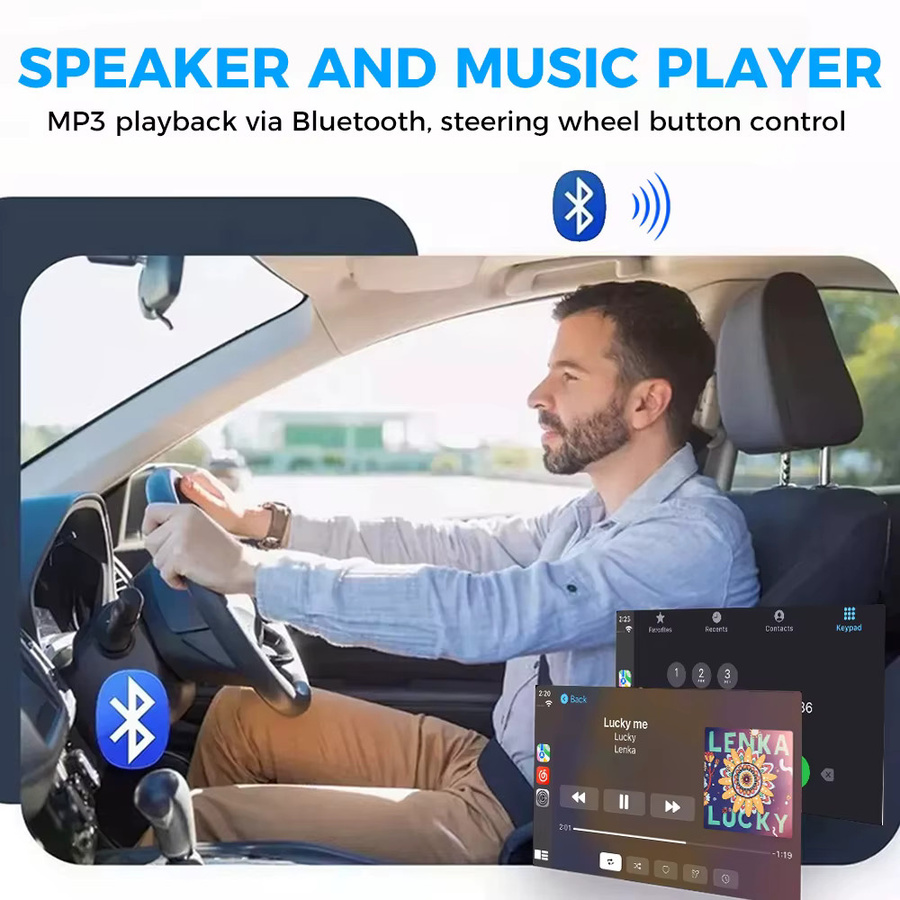 GEARELEC 2 Din Autoradio mit Android 14, Multimedia-Player mit GPS und WiFi, Carplay, Schwarz, passend für Volkswagen Skoda Octavia Golf 5 6 Touran Passat Polo Jetta - Bild 4