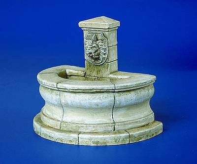 plusmodel Brunnen halbrund, 1:35, Grau - Bild 1