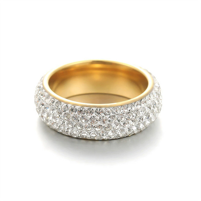 MAGIC ZONE Ring, Edelstahl, Bicolor, Zirkonia, Unisex - Bild 1