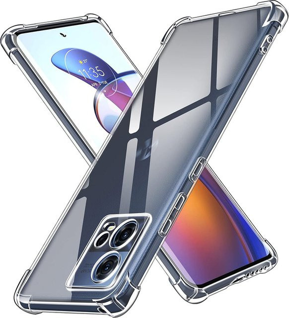 Techsuit Stoßfeste Schutzhülle für Motorola Edge 30 Fusion in Transparent - Bild 1