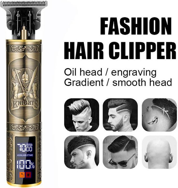 DOLL WAX Elektrischer Trimmer für Herren, Gold - Bild 1