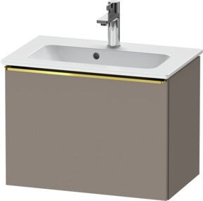 Duravit Waschtischunterschrank D-Neo Compact, Farbe: Grau, glänzend, wandhängend, B/T/H: 61 x 37,2 x 44 cm - Bild 1