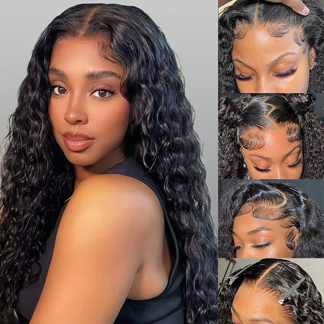 TENDRESSE Wasserwellen Lace Front Perücke, 100% Echthaar, Damen - Bild 1