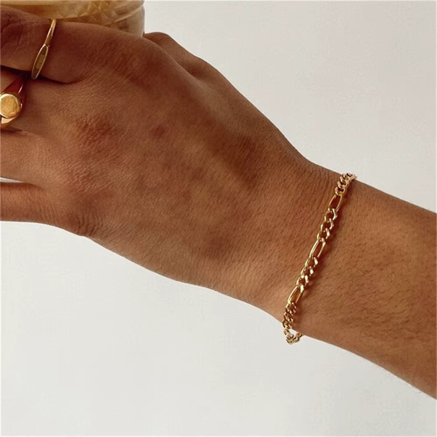 Armband FOMALHAUT, Edelstahl, Gold, 4 mm, Unisex - Bild 2