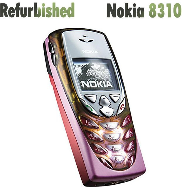 Generalüberholtes Nokia 8310 2G Mobiltelefon in Rot - Bild 1
