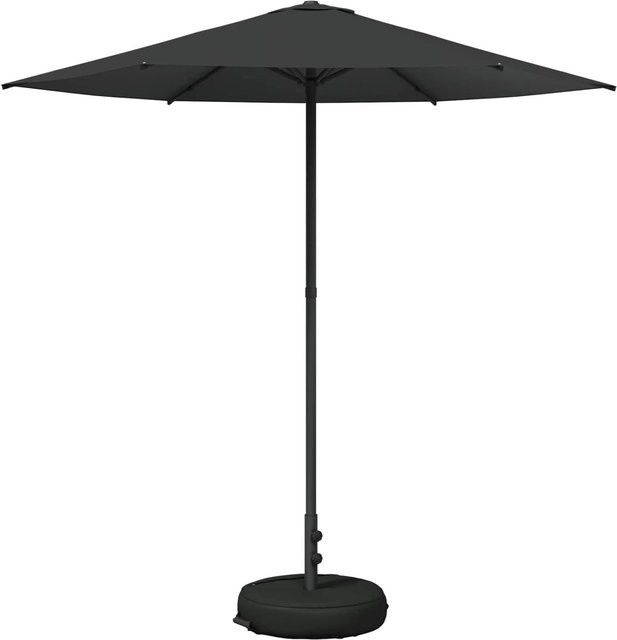 vidaXL Garten-Schirm mit Fuß in Anthrazit aus Polyester und Stahl, Rechtwinklig, B/T/H: 230 x 230 x 228 cm - Bild 1