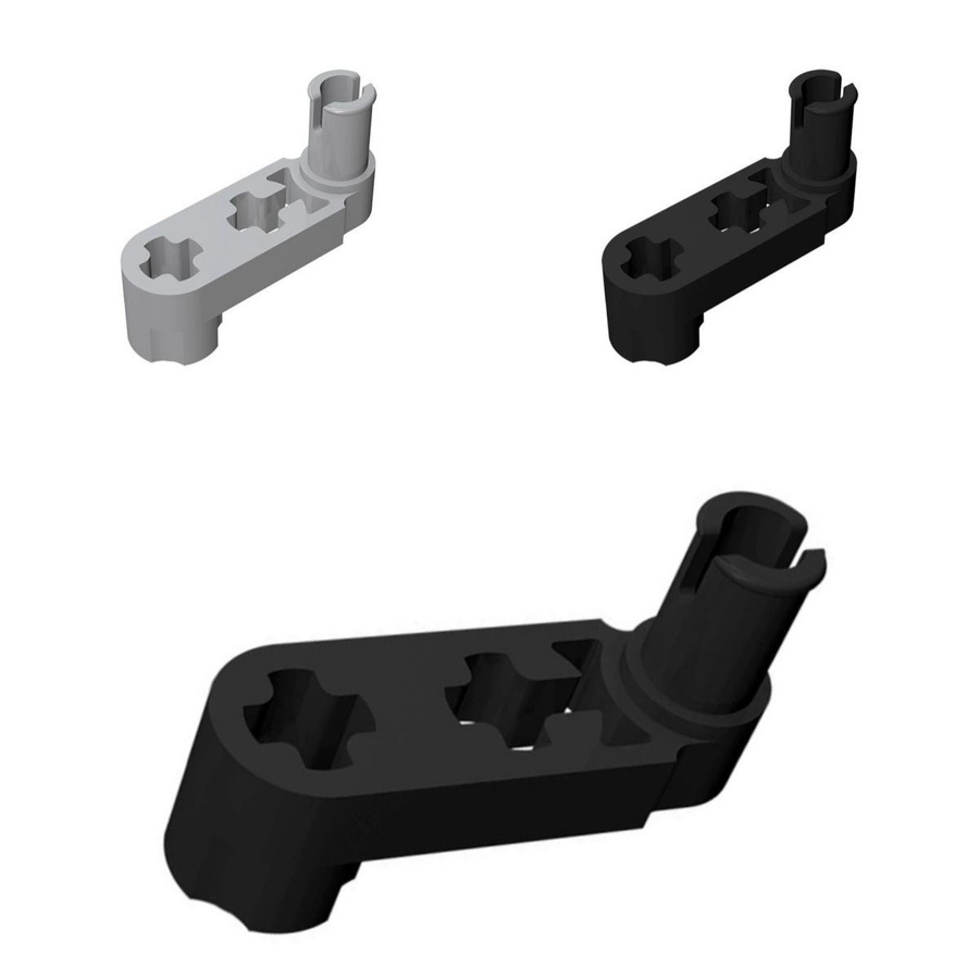 Yiran toy Hebearm Bausteine Set 10-teiliges Set licht grau - Bild 2