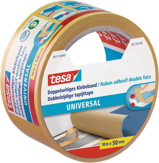 Tesa Doppelseitiges Klebeband Universal transparent, Breite: 50 mm, Länge: 10 m - Bild 1