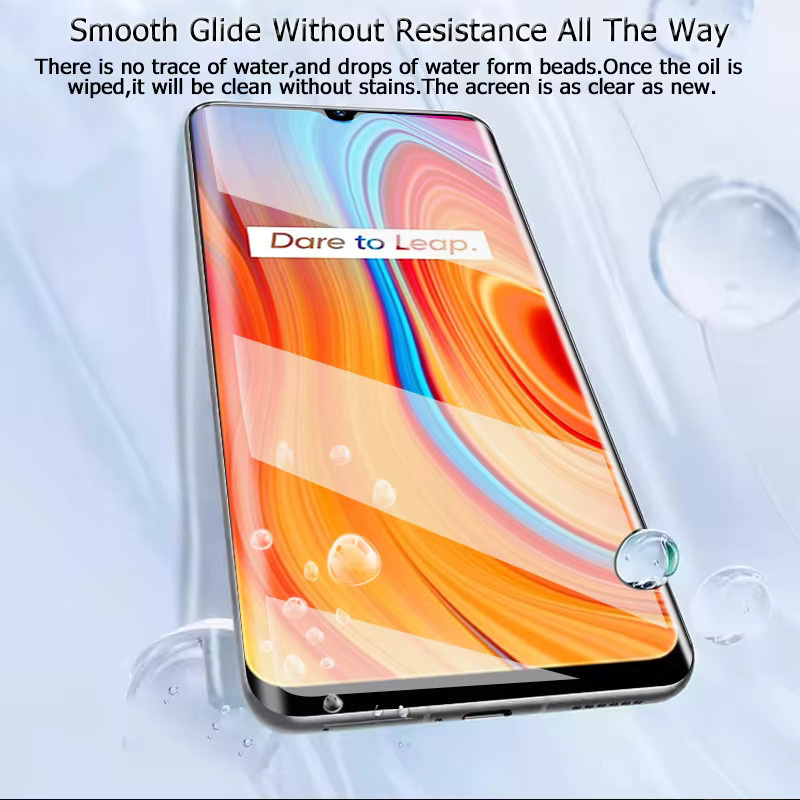 3er-Set gehärtetes Glas für Realme C3, transparent, HD-Displayschutz mit Fingerabdruck-Entsperrung und 9H Härtegrad - Bild 2
