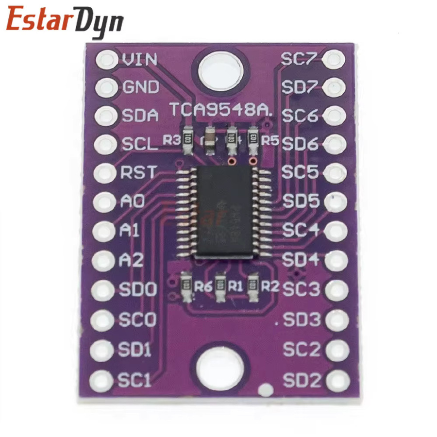 CJMCU-9548 TCA9548A 1-zu-8 I2C 8-Kanal-Erweiterungsplatine IIC-Modul Entwicklungsboard in Lila - Bild 3