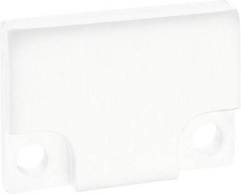 Barthelme BARdolino Endkappen-Set aus Aluminium in Weiß, 2 Stück, B: 18,4 mm, H: 13 mm - Bild 1