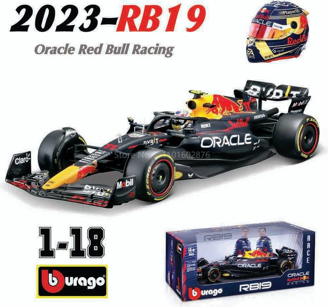 Bburago Red Bull Racing RB19 2023, Automodellfahrzeug, 1:18, ab 14 Jahren - Bild 1
