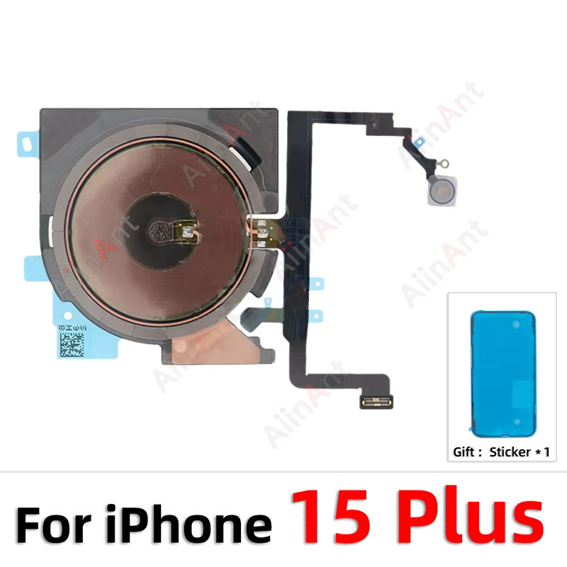AiinAnt OEM-Aufkleber und Flexkabel Set für iPhone 12 13 14 15 Pro Max Mini Plus mit NFC und kabellosem Laden in Multicolour - Bild 2