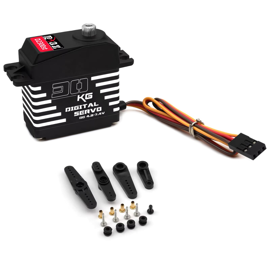 RCZIPROY Digitaler Servo, Metall, 1:8, Schwarz, Set - Bild 4