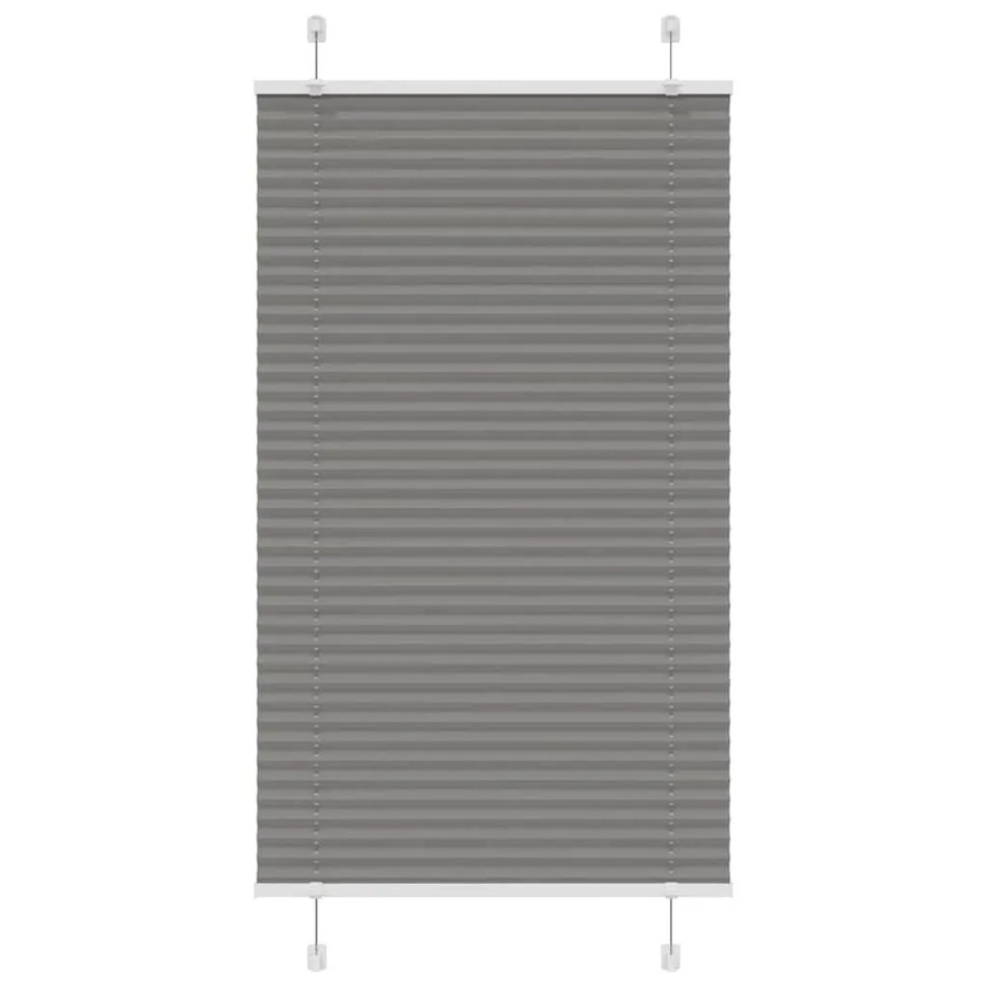 vidaXL Plissee Anthrazit aus Polyester, semi-transparent, B: 70 cm, H: 150 cm - Bild 2
