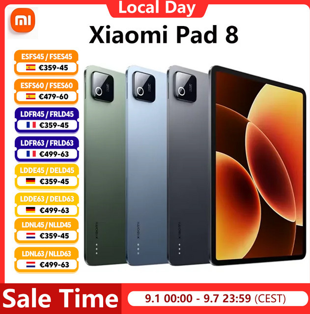 Xiaomi Pad 8 Tablet mit Snapdragon 8s Gen 4, 11,2 Zoll 3,2K 144Hz Display, 9200mAh Akku und 13MP Kamera in Blau - Bild 1
