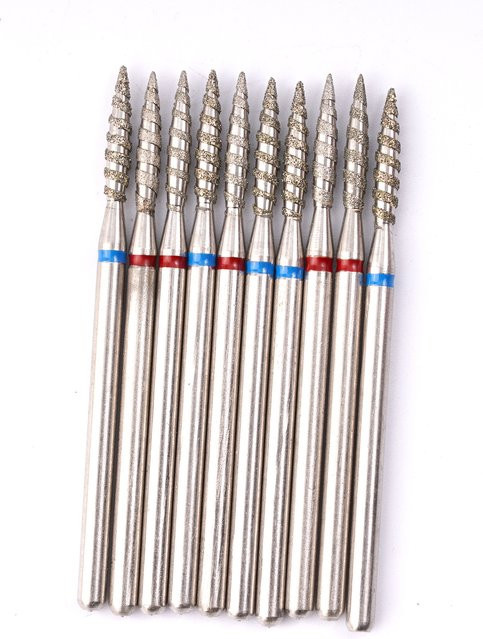NotNoot Nagelhautbohrer Set, 10-teilig, mit Etui, 3/32 Zoll - Bild 1