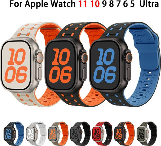 Uhrenarmband Silikon, Bunt, Unisex - Bild 1