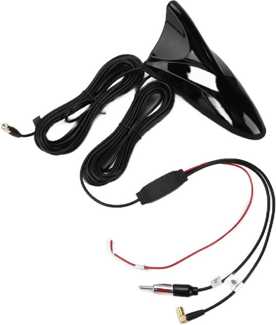 Koogeelife Antenne in Haifischflossenform Schwarz für Auto und Digital-TV Set-Top-Box mit GPS, 470-860MHz, Dachmontage Universal - Bild 1