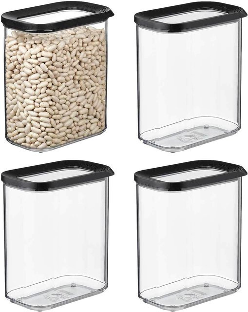 Mepal Modula Vorratsdosen 4er Set, transparent, luftdicht, 1500 ml pro Dose - Bild 1