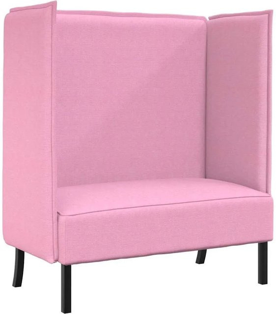 vidaXL Sofa mit hohem Rücken in Rosa aus Stoff - Bild 1