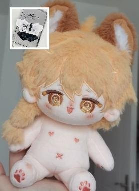 Yiran toy Genshin Impact Aether Cosplay Plüschtier, mit Skelettpuppe, 20cm, ab 14 Jahren - Bild 1