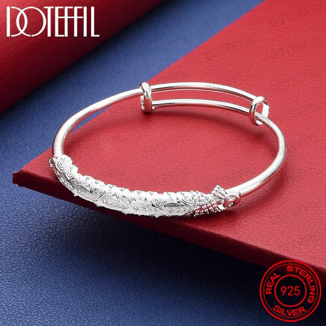 DOTEFFIL Armreif Pfau, 925 Silber, Damen - Bild 1