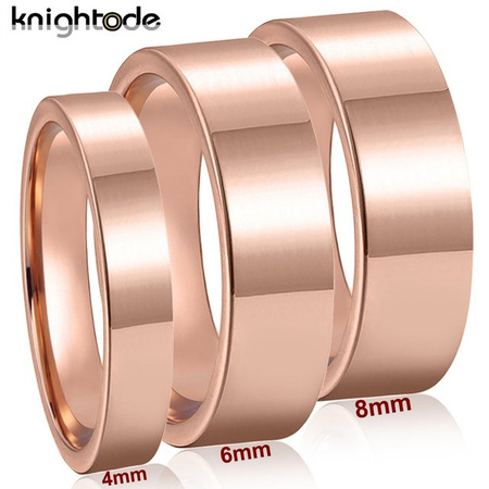 Knightode Ehering Wolframkarbid, Roségold, Unisex, Verlobungsring
