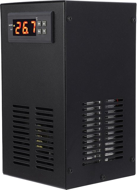 Aimo Aquarium-Kühler mit Wifi und Digitalanzeige in Schwarz für Fischbecken bis 20l mit US-Stecker - Bild 1