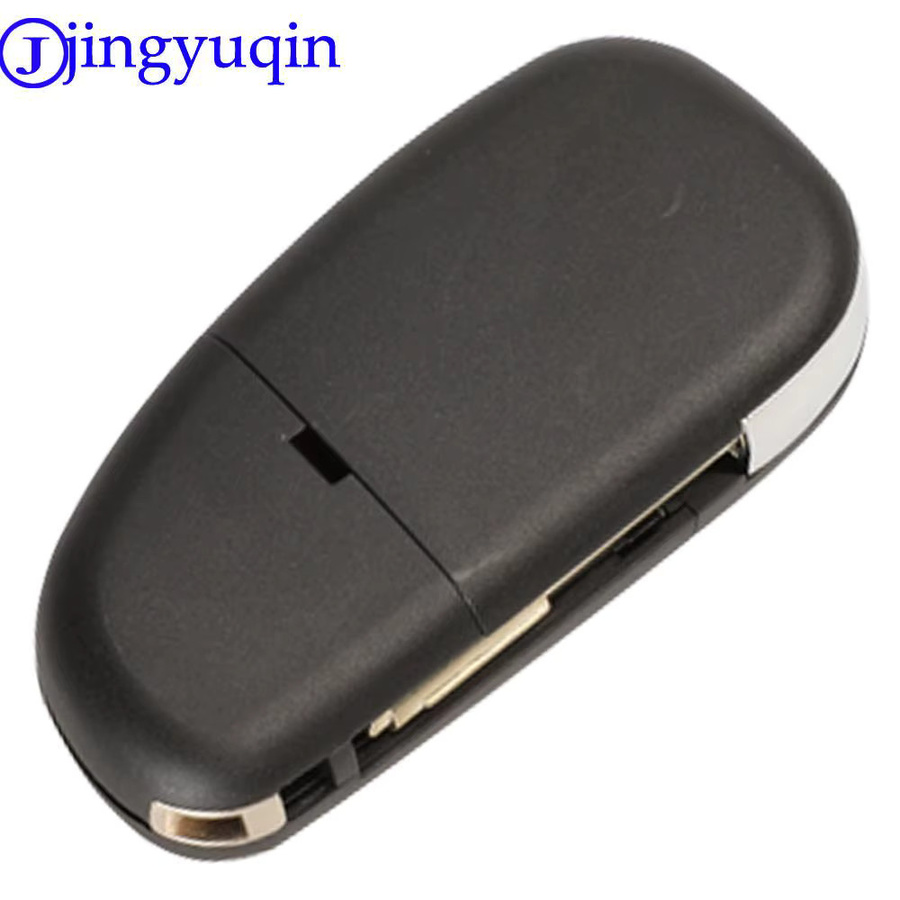Jingyuqin Ersatz Auto Flip Remote Key für Jaguar X-Type S-Type XJ XJR in Schwarz mit 4D60 Chip (315/433 MHz) - Bild 4
