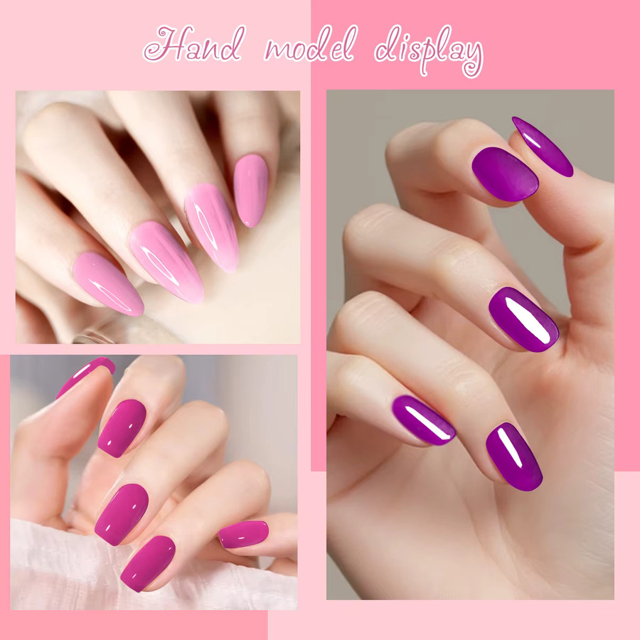 Faandin Nagellack-Gel-Set, Perlglanz, 10 Flaschen, Schimmernd - Bild 1