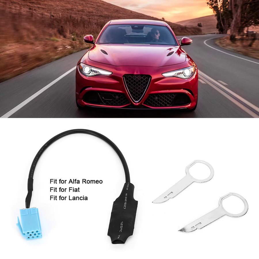 Bluetooth Musik Adapter für Giulietta und Brera, Audio Modul für Radio Stereo, Schwarz - Bild 2