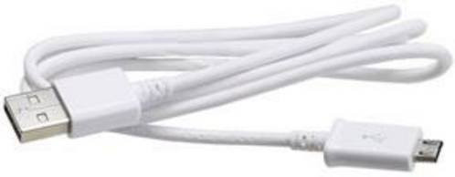 Samsung Micro-USB Kabel in Weiß, Länge: 1,00 m - Bild 1