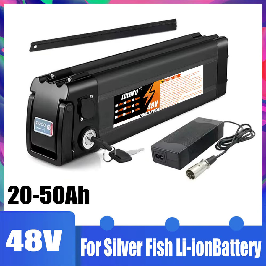 Bafang Silver Fish 48V Li-Ion Akku-Pack mit 2A Ladegerät für 250W-1000W Motoren in Schwarz - Bild 4
