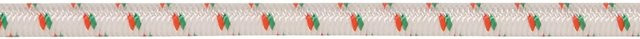 Conacord Gummi-Seil PES umflochten Ø 8 mm Weiß-Grün-Orange Meterware - Bild 1