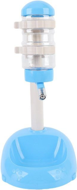 Canaryy Automatischer stehender Wasserspender und Futterspender für Haustiere in Blau, 500 ml Fassungsvermögen - Bild 1