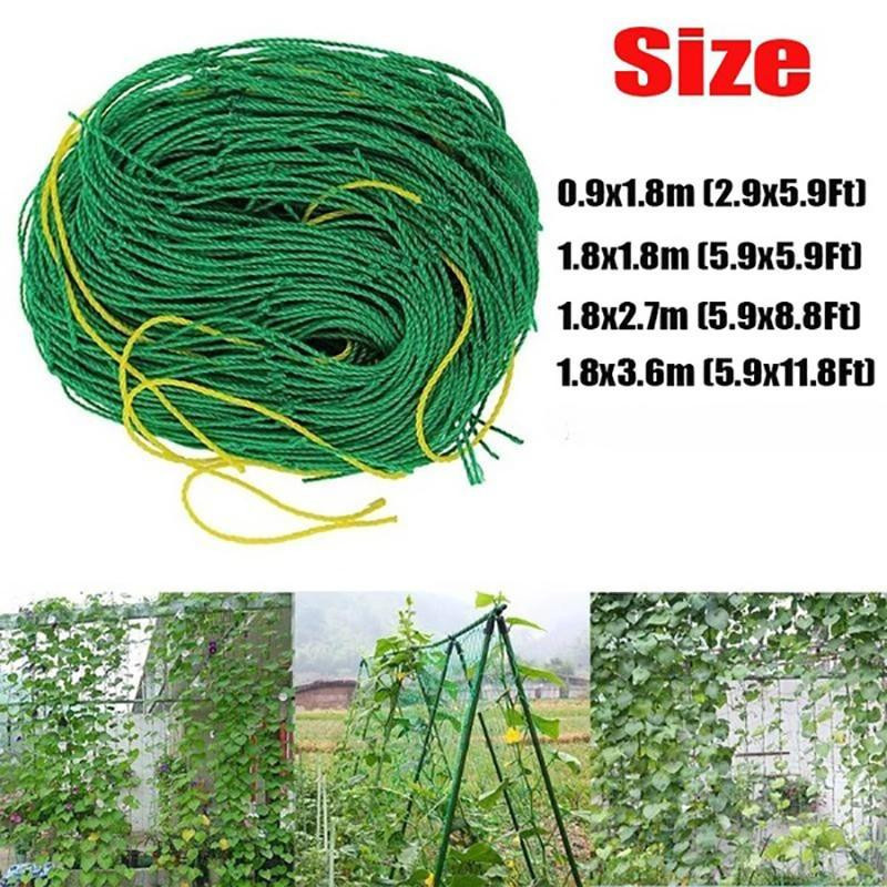 YJSTY Kletternetz für Gartenpflanzen in Grün mit 27 Strängen, B: 270 cm, H: 180 cm - Bild 9
