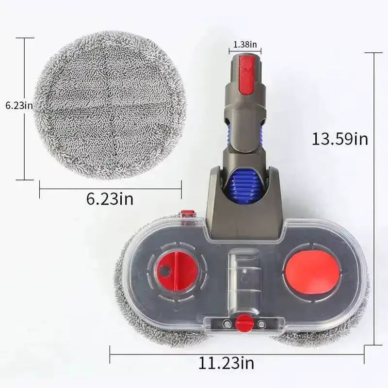 Mopp-Kopf-Kit für Dyson V7 V8 V10 V11 V15 Gen5 Staubsauger mit Wasserreservoir und Reinigungslappen - Bild 2