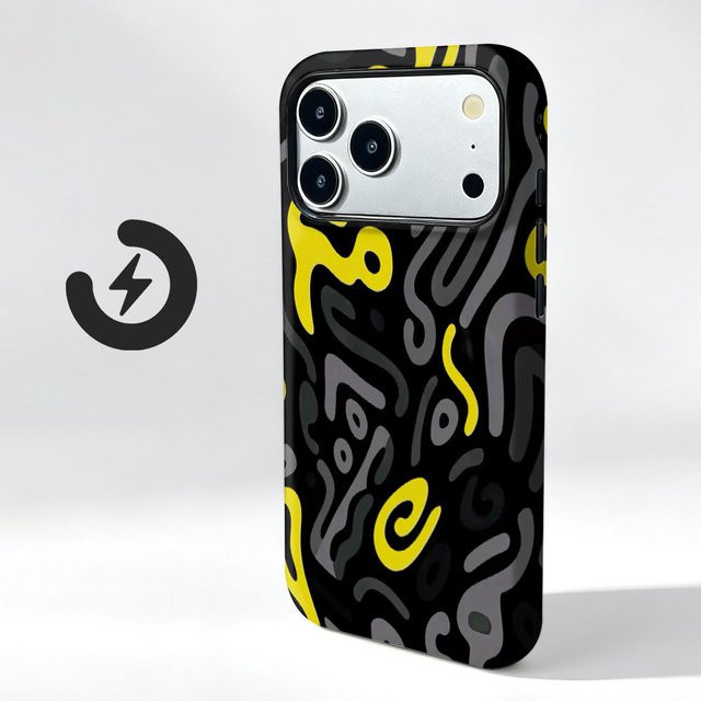 Magnetische 2-in-1 Schutzhülle mit abstraktem Graffiti-Muster für Vivo X100 X200 X300 X90 Pro Ultra Mini, Multicolor - Bild 1