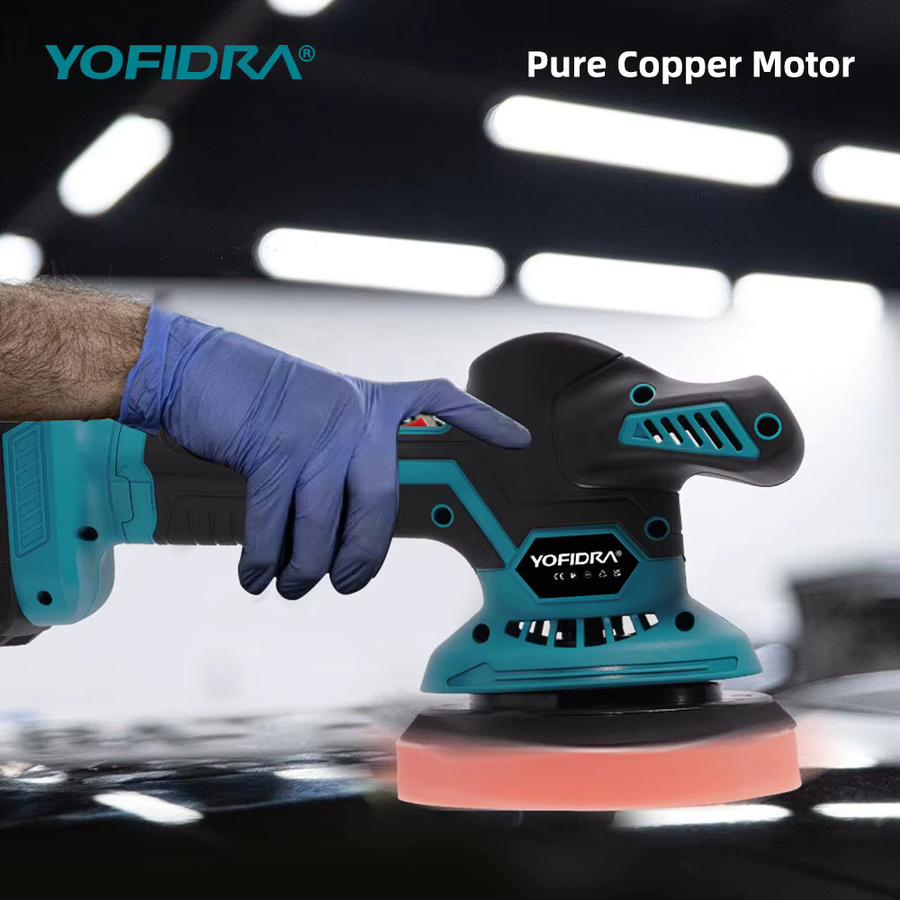 YOFIDRA Elektrische Autopoliermaschine 150 mm mit 7000 U/min für Makita LXT Akkus zum Polieren, Schleifen und Versiegeln - Bild 3