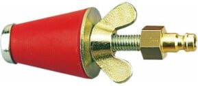 Rothenberger Gasprüfstopfen konisch Größe 0 in Rot 3/8"-1/2" - Bild 1