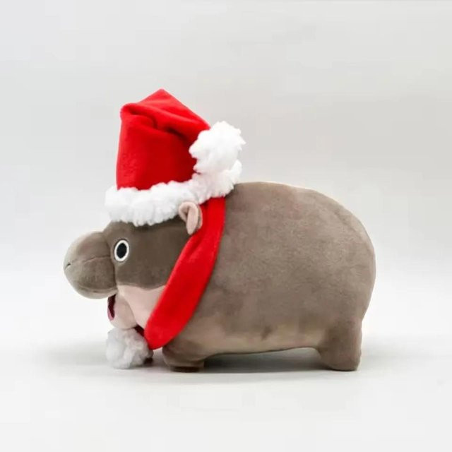 Yiran toy Nilpferd Papa, Stoffpuppe, Plüschtier, Grau - Bild 1