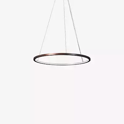 Mawa Berliner Ring Pendelleuchte LED Inlight, Ring bronze/Baldachin weiß matt, Durchmesser: 60 cm, Höhe: 7,6 cm, Casambi, 42 W - Bild 1