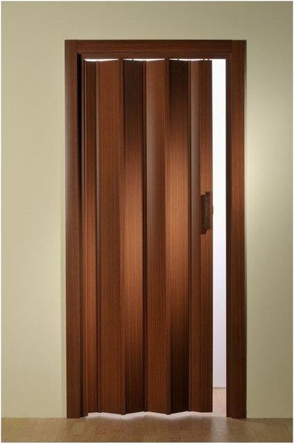 Forte Premium Kunststoff Falttür Luciana ohne Fenster in Braun, B: 88,5 cm, H: 202 cm - Bild 1