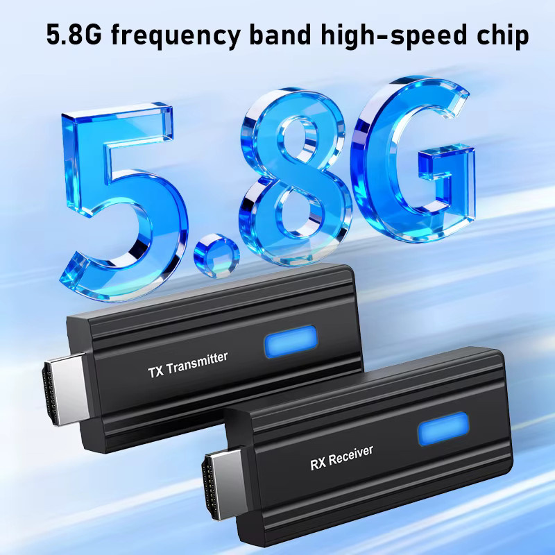 Kebidumei Kabelloser HDMI-Extender Video-Sender und -Empfänger in Schwarz mit 50m Reichweite und Full HD 1080P Auflösung für PC, Cam und TV - Bild 2
