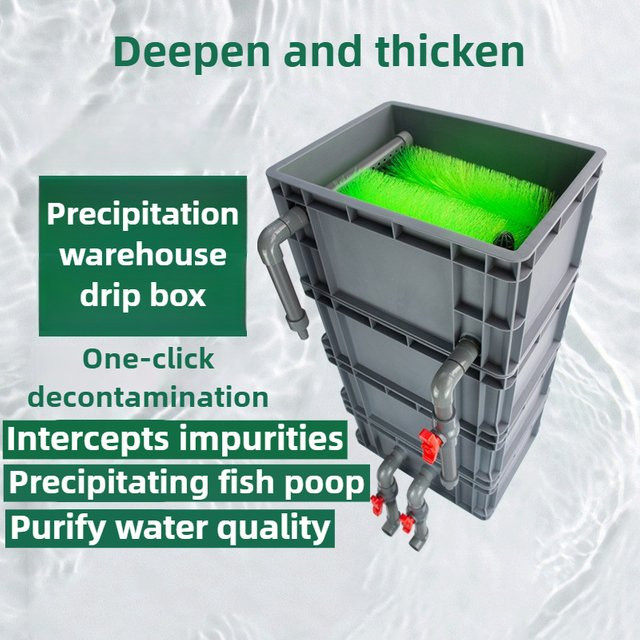 OIMG Außenfilter-System für Aquarien mit 4-lagiger Filterbox in Grau - Bild 1