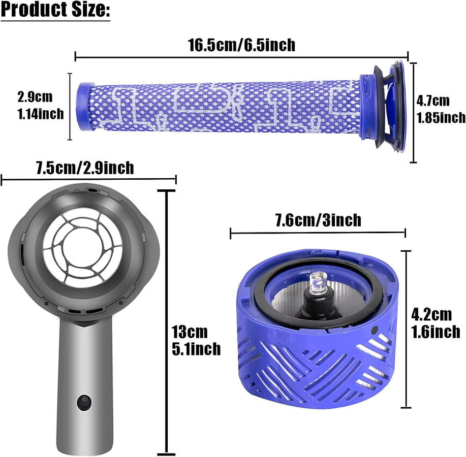 Dyson Upgrade Motor Hintere Abdeckung mit HEPA-Filter in Blau für V6 DC58 DC59 DC62 DC72 DC74 SV03 SV04 SV05 SV06 SV07 SV08 SV09 Staubsauger - Bild 2